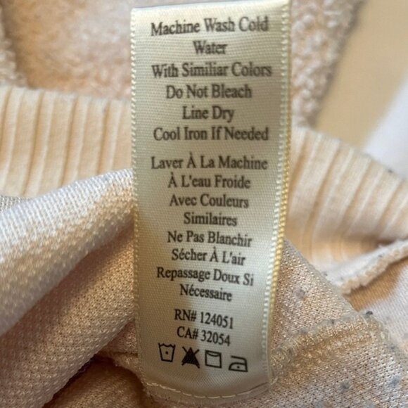ANTHROPOLOGIE PORRIDGE Cream Brynn Sherpa Pullover Sweater Relax Fit Fuzzy Cozy - Picture 9 of 13